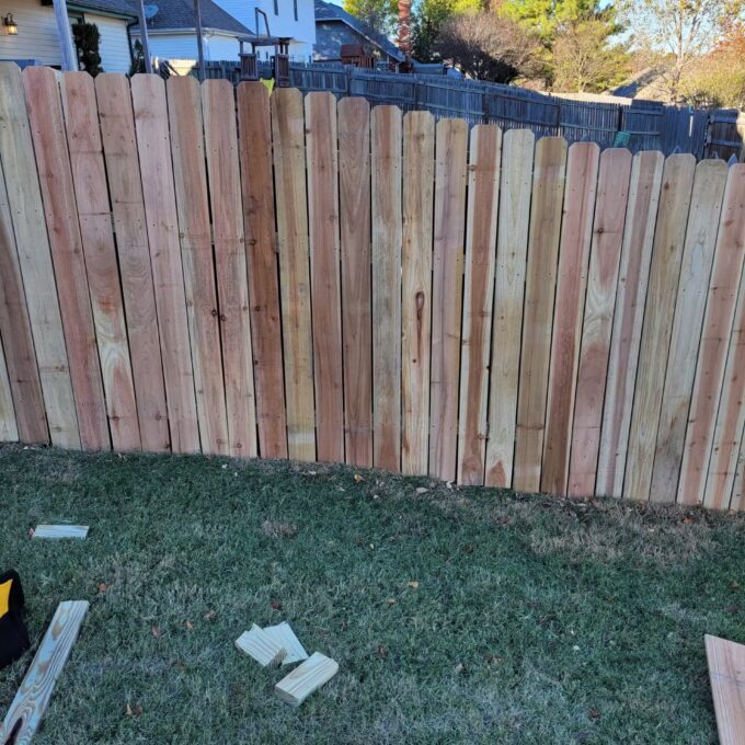 Lawn care services in Broken Arrow, Ok fence repair.