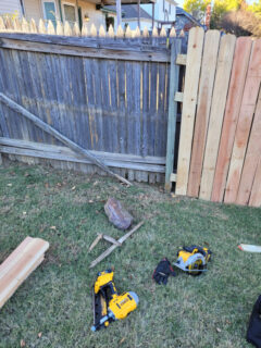 Lawn care services in Broken Arrow, Ok fence repair.